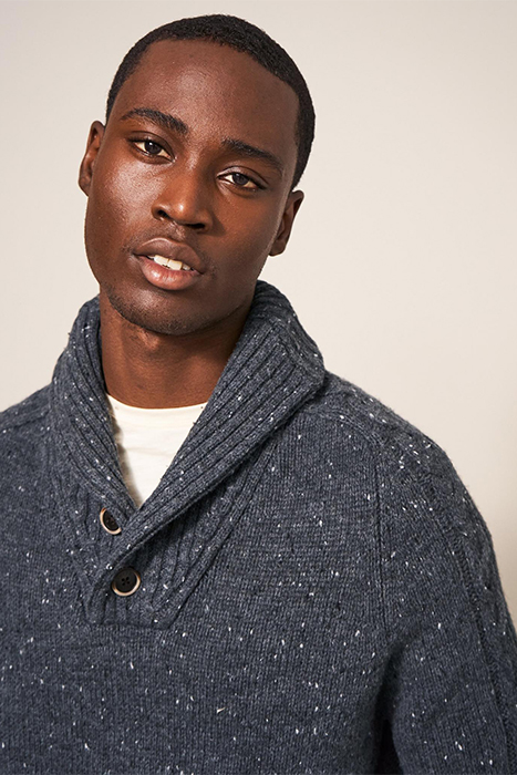 ARUNDEL SHAWL CHARCOAL GREY 4