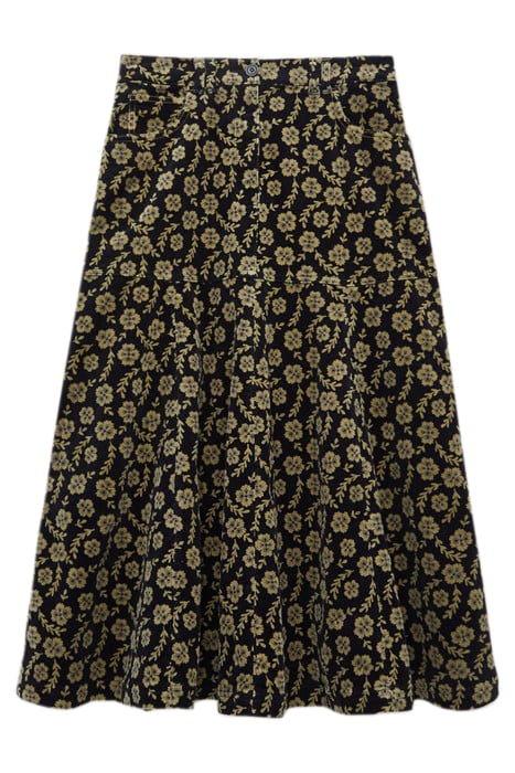 QUINN  CORD SKIRT GREEN 5