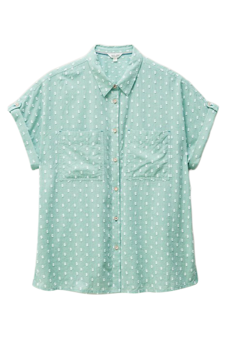 ELLA COTTON SHIRT MID GREEN 3