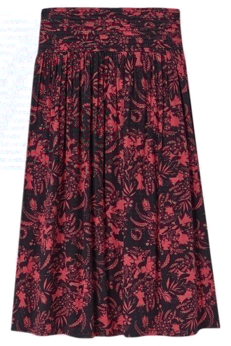 MAEVA MIDI SKIRT BLACK PRINTED 3
