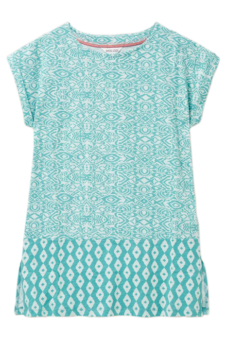 CARRIE TUNIC TEAL PRINTED 3