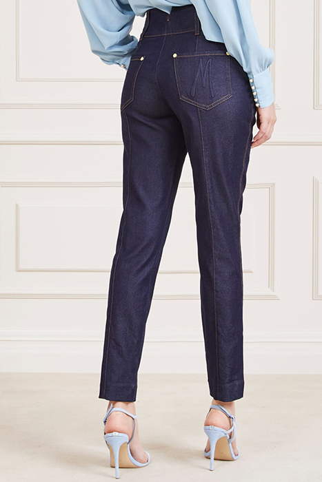 SHELLY DENIM PANT BLUE RINSE STRAIGHT WASH 2