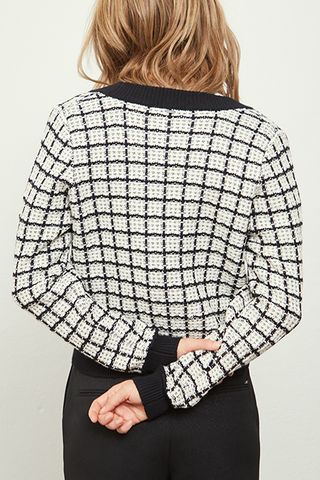 LONG-SLEEVED ECRU CARDIGAN OFF-WHITE 2