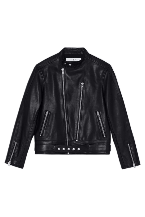 RIDE LEATHER & BIKER JACKET IN BLACK 3
