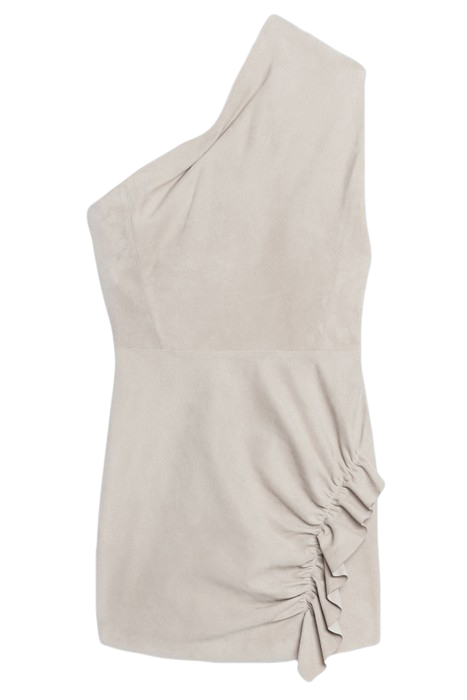 NAIROBI LEATHER DRESS IN GREY 4