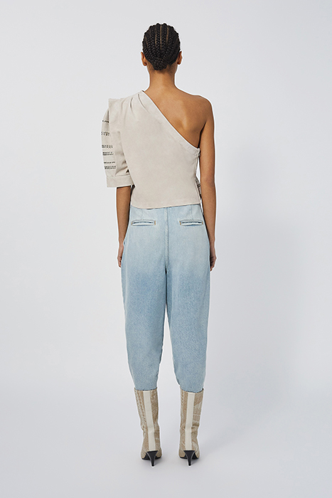 MORONI BLOUSE IN PEARL GREY 3