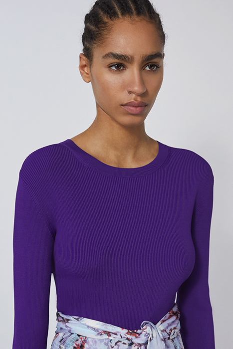 ADAYA KNITTED SWEATER IN PURPLE 4