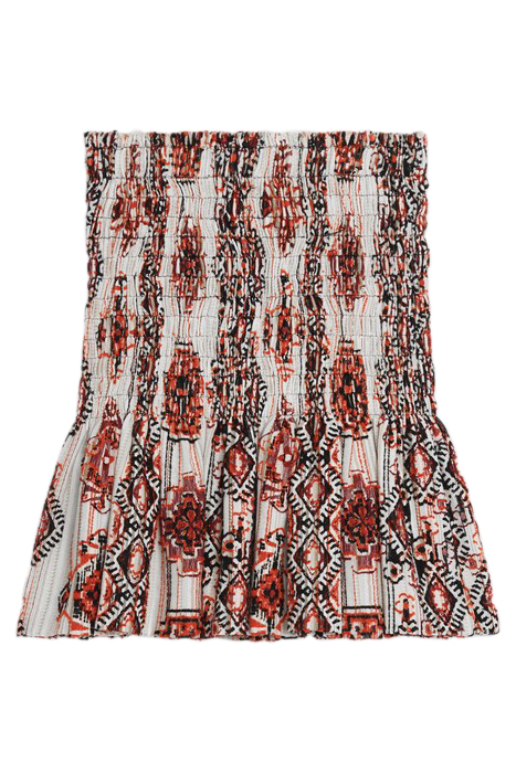 TOMIE MINI SKIRT IN MULTICO ORANGE 5