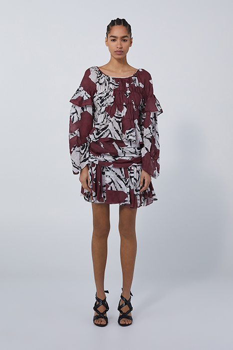 HILTA BURGUNDY/BLACK 2