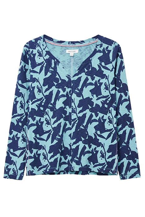 NELLY TEE TEAL PRINTED 2