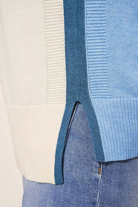 OLIVE ABSTRACT JUMPER BLUE 4