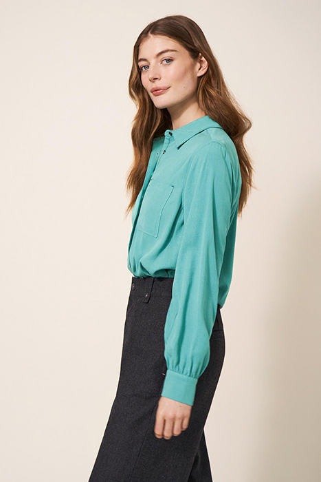 ELLA SHIRT MID TEAL 3