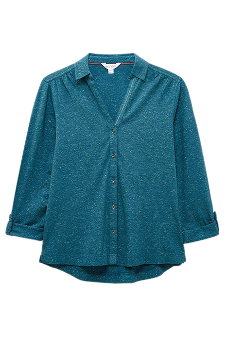 ANNIE SPARKLE JERSEY SHIRT DARK TEAL 2