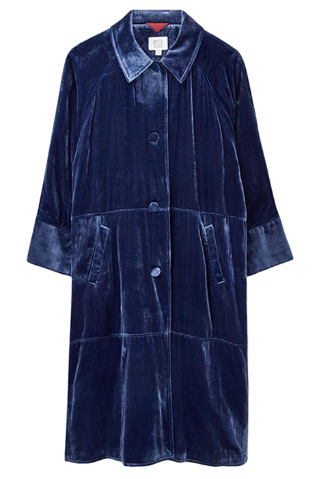VELVET TER COAT DEEP BLUE 1
