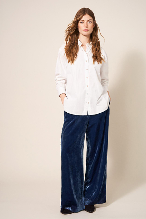 JENNY VELVET WIDE LEG TROUSER DEEP BLUE 2