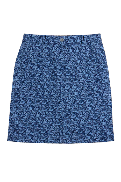 MELODY TWILL SKIRT BLUE PRINTED 3