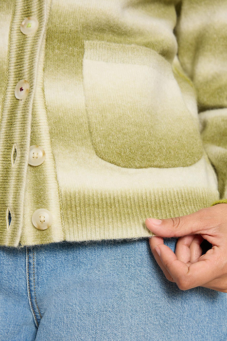 SPACEDYE JAMIE CARDI GREEN 4