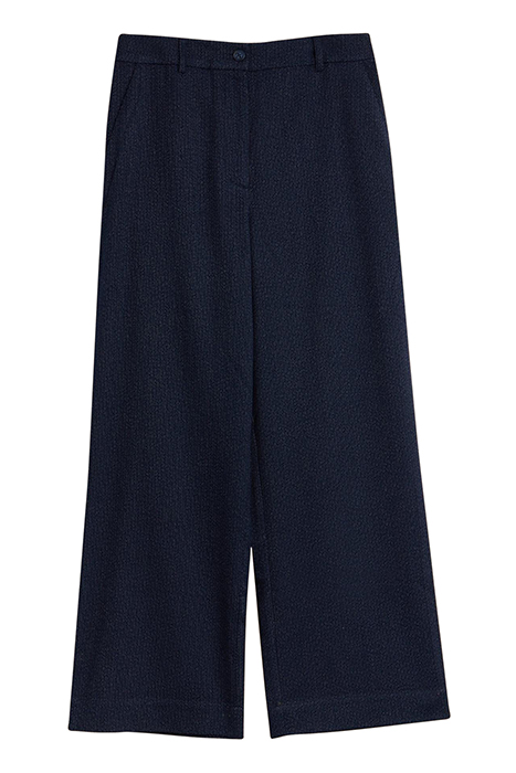 BELLE TWEEDY WIDE LEG TROUSER NAVY 3
