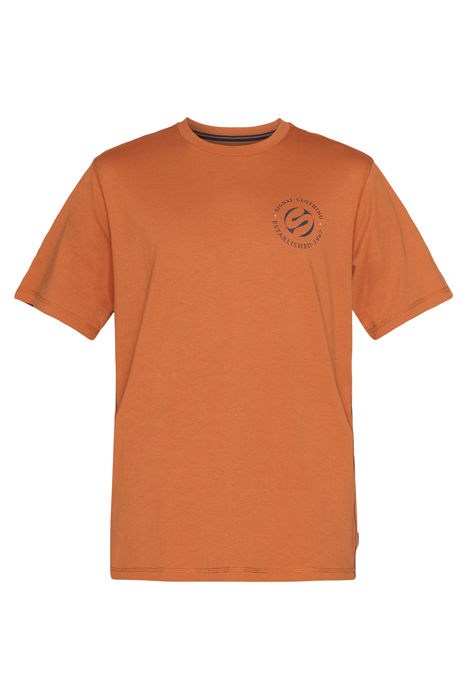ELIASSI CHEST PRINT TEE + ORANGE SIENNA MELANGE 4