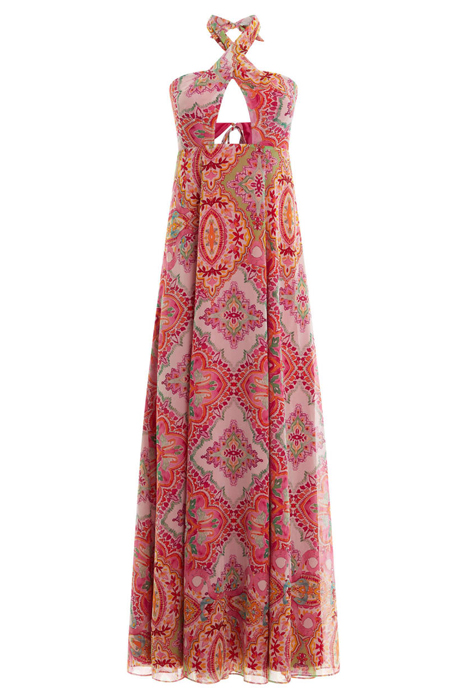 NORMANI HALTER MAXI DRESS TALITHA TILE PRINT 3