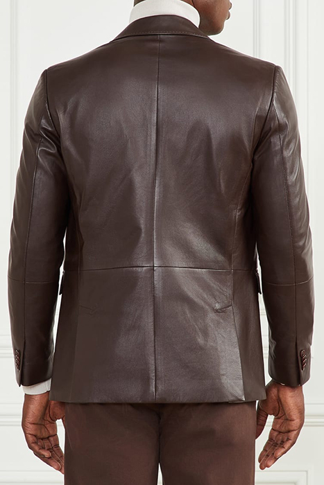 STEVE NOTCH BLAZER REG FIT CHOCOLATE BROWNIE 2