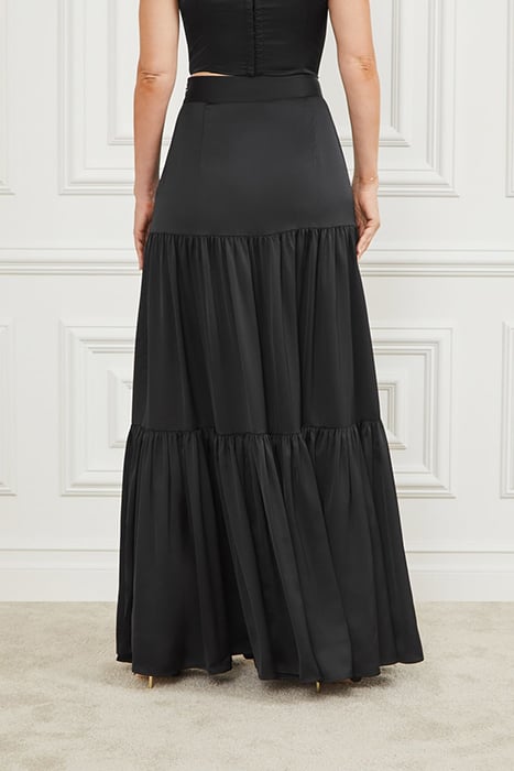 SUSANNE SKIRT SOLID JET BLACK 7
