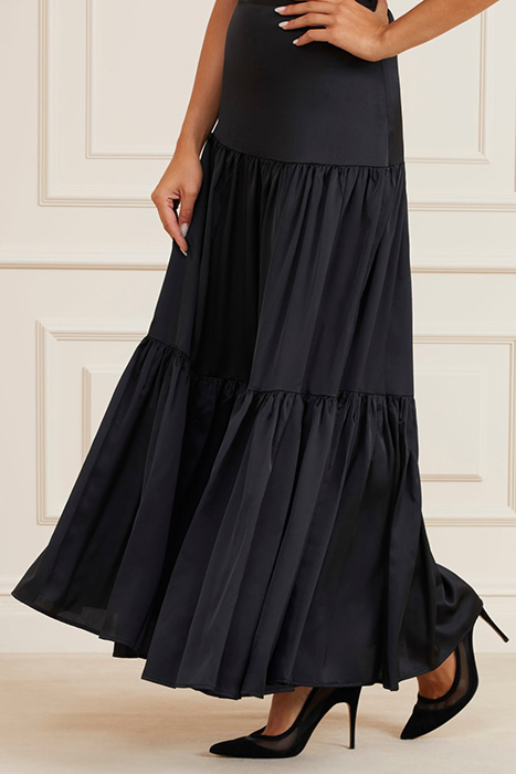SUSANNE SKIRT SOLID JET BLACK 10