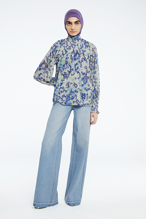 MILA TOP RIAD BLUE/HOLY GUACA 2