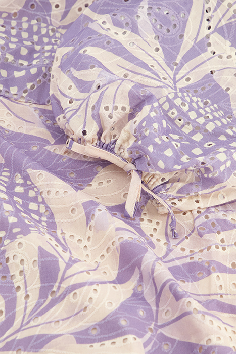 MARLEY DRESS LOVENDER/CREAM WHITE 5