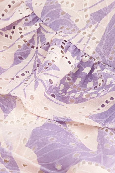 MARLEY DRESS LOVENDER/CREAM WHITE 6