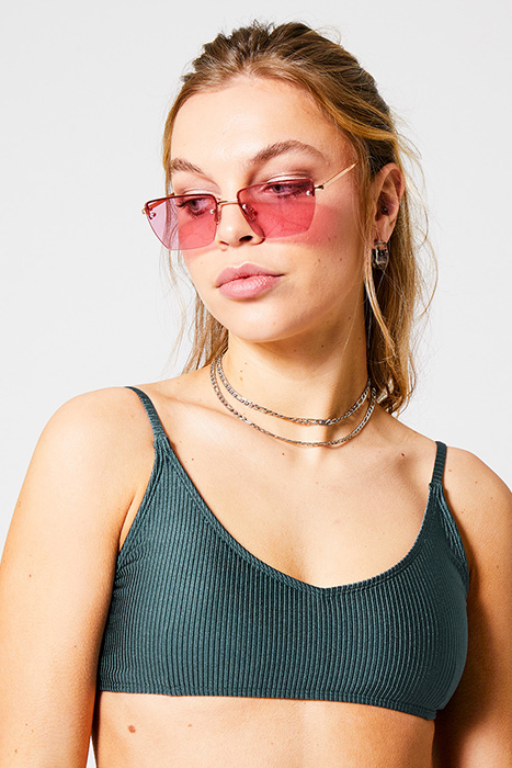 APUA TOP SHIMMER RIB PETROL 6