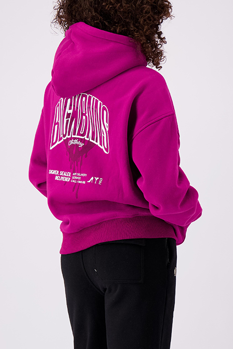 HEART HOODIE PINK 2