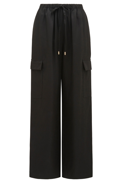 ELSIE ELASTIC WAIST CARGO BLACK 4