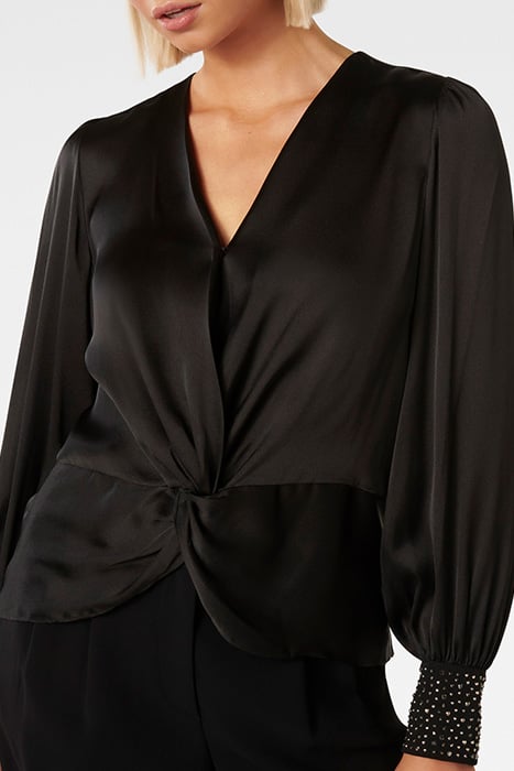 CHRISTALE HEATFIX BLOUSE BLACK 6