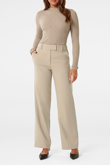 EVERLEY GROWN ON NECK WAVE JUMPER MUSHROOM 3