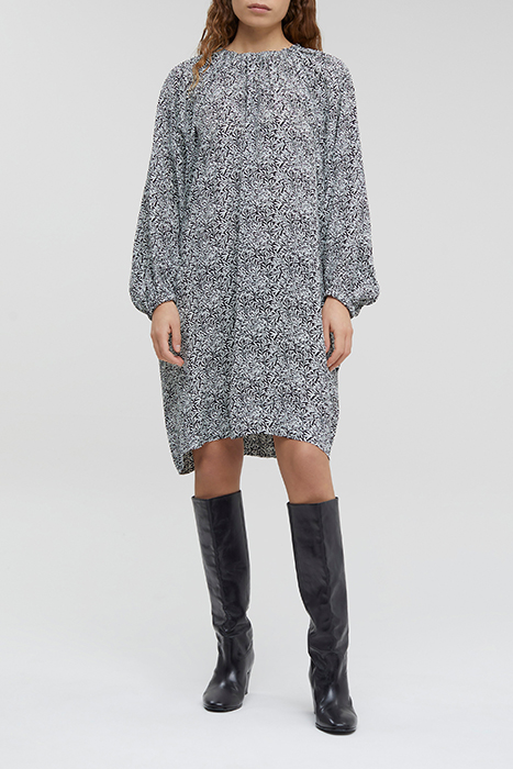 GATHERED DRESSES IVORY 1