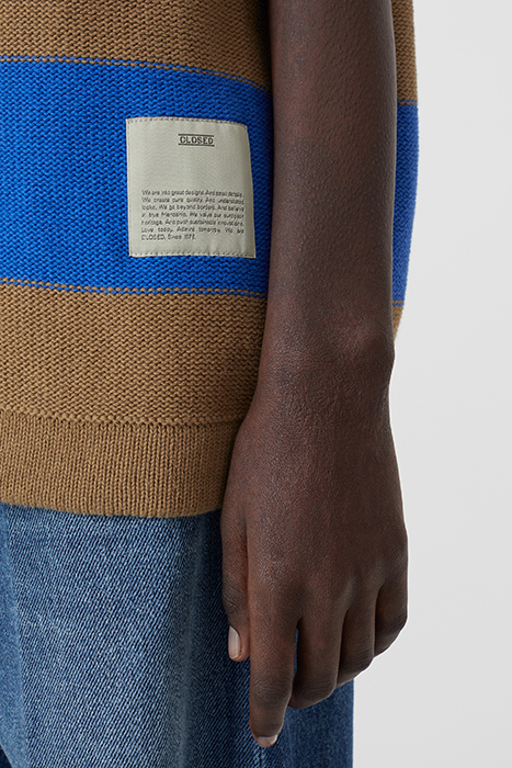 SLEEVELESS POLO KNITS ECRU 6