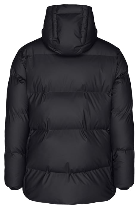 UNISEX HOODED PUFFER COAT BLACK 6