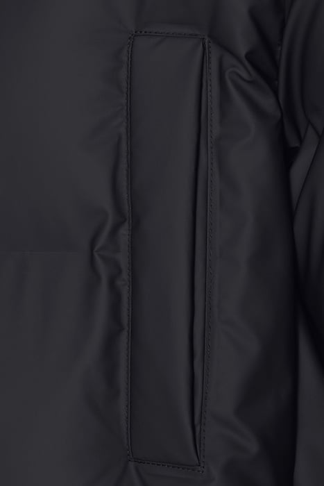 UNISEX HOODED PUFFER COAT BLACK 9