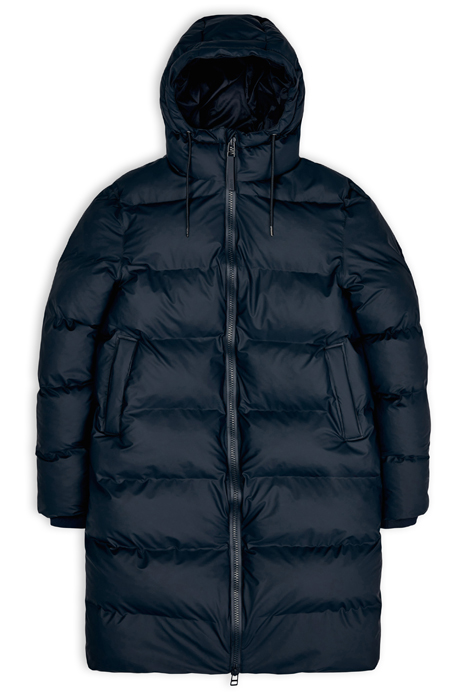 UNISEX LONG PUFFER JACKET NAVY 5