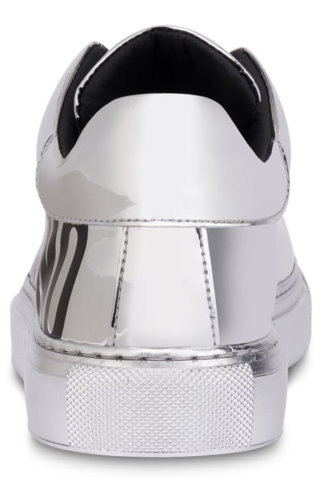SNEAKERS IN LAMINATED ECO LEATHER SILVER 3