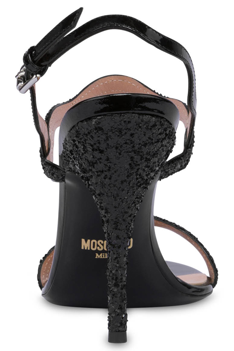 RIC RAC GLITTER HIGH SANDALS BLACK 3