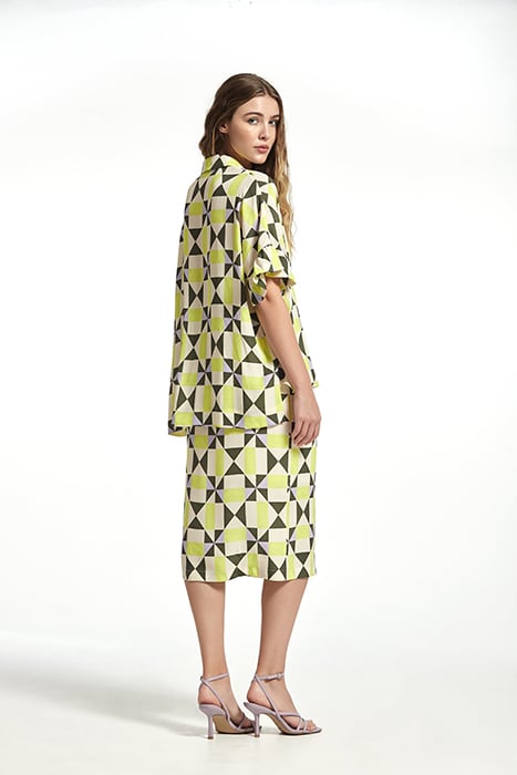 MARROCAIN PRINTED CREPE PERET SKIRT MULTICOLOR 2