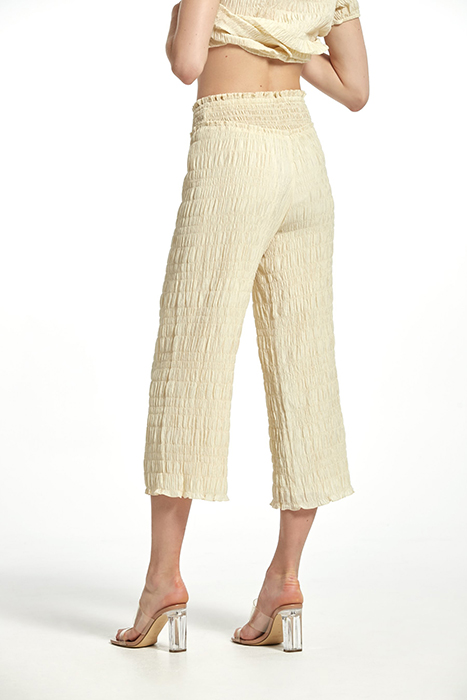 RUBBER STRYPES VOILE BRUNO TROUSERS BEIGE 5