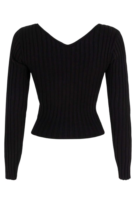 FENNE KNITTED PULL BLACK 2