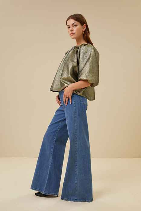 VINCE GOLD BLOUSE GOLD 4