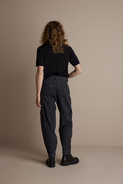 DENIM CARGO PANTS MARITAS LIGHT WEIGHT DENIM BLACK DENIM 3