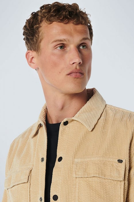 OVERSHIRT BUTTON CLOSURE CORDUROY STONE 6