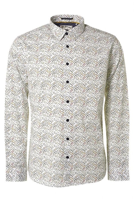 SHIRT STRETCH ALLOVER PRINTED WHITE 4