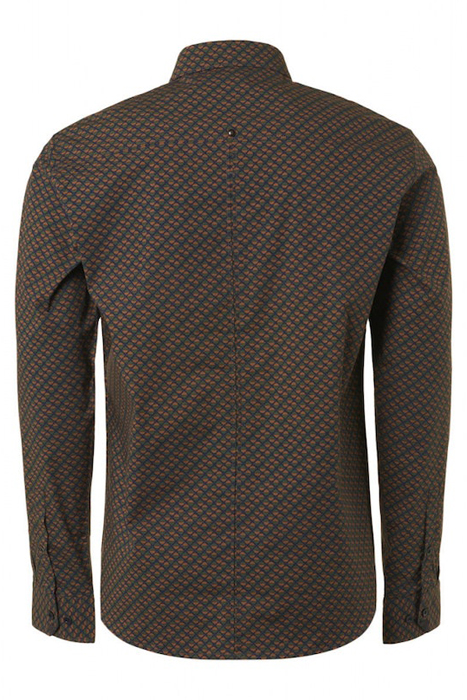 SHIRT STRETCH ALLOVER PRINTED CARAMEL 5